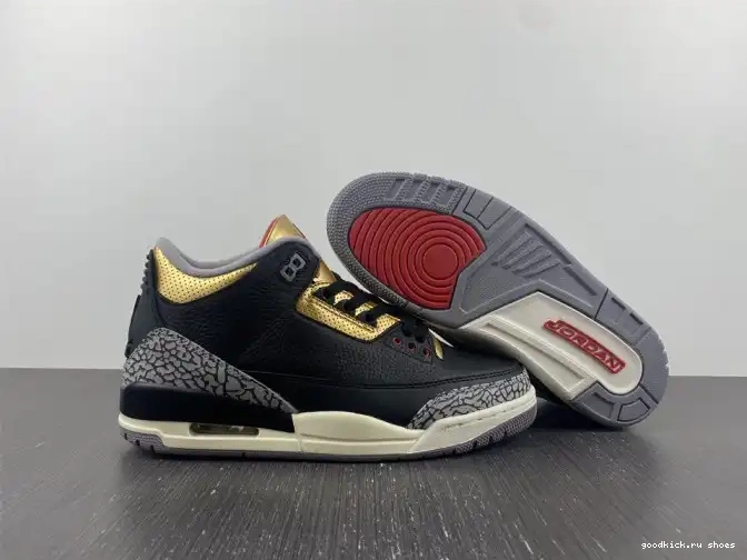 80% Off Sale CK9246-067 WMNS 3 Air Jordan Gold Black 0512